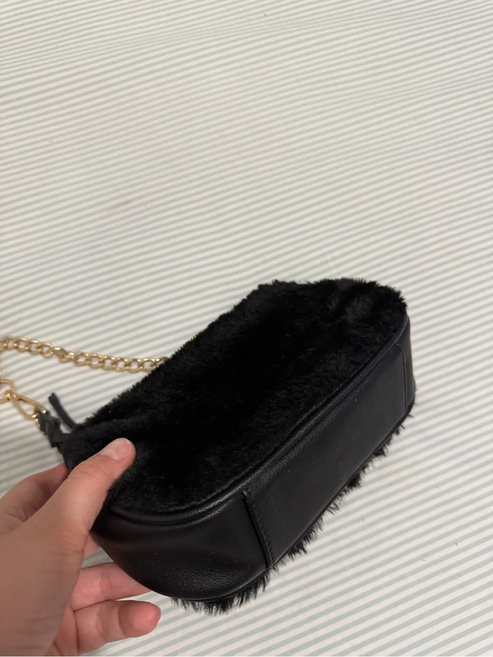 Juicy couture Faux Fur Chain-Handle Shoulder Bag